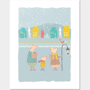 Christmas Carol Mouse Posters and Art